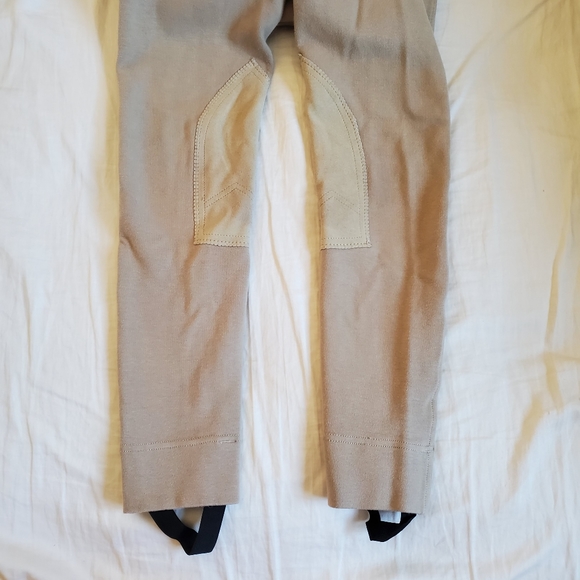 Horze Pull On Breeches Knee Patch sz L Girls - Picture 5 of 8